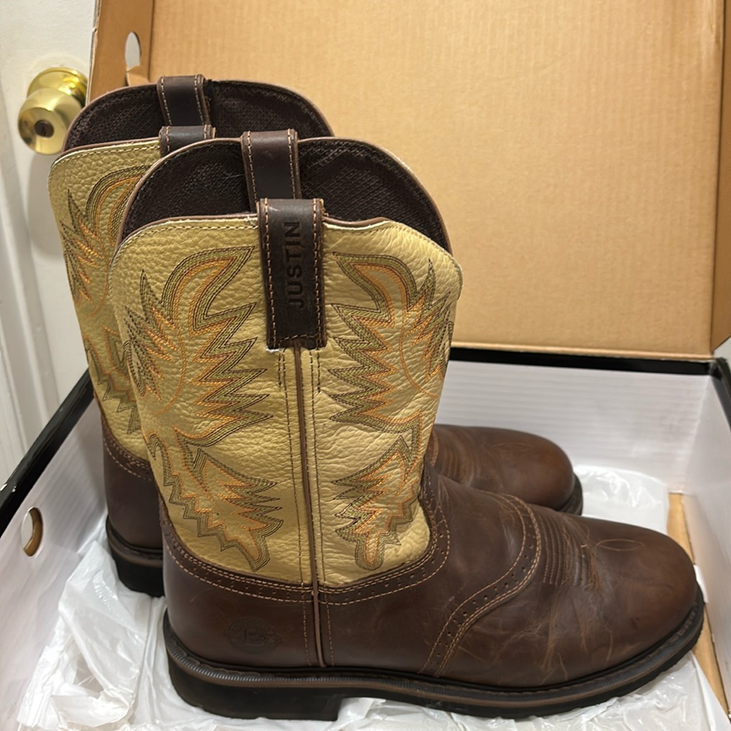 Justin Work Boots New In Box